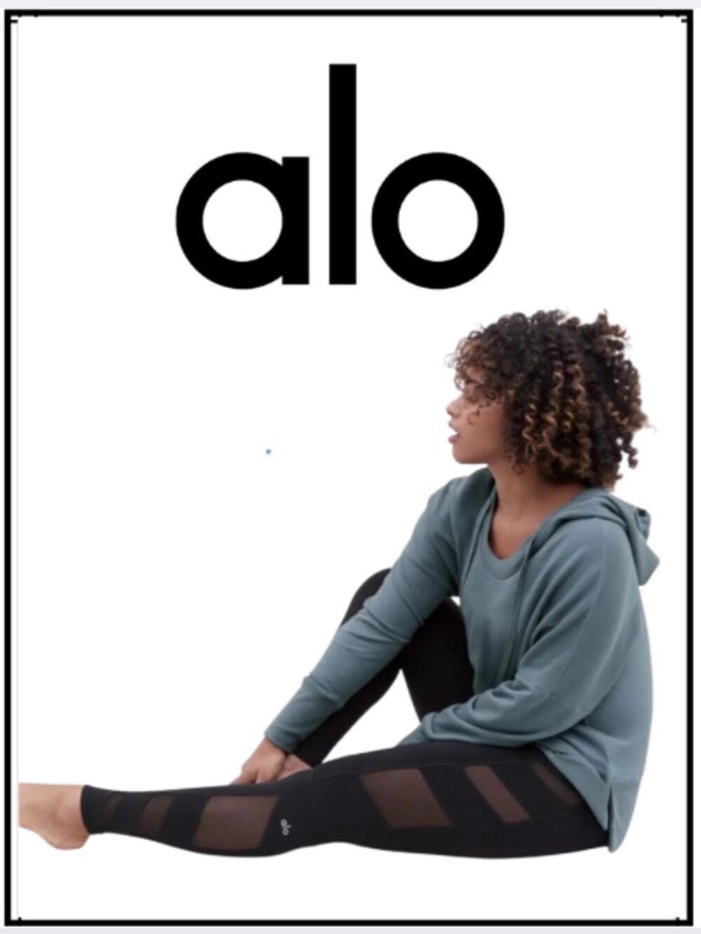ALO YOGA Fluid Tunic Hoodie Sweatshirt Pullover